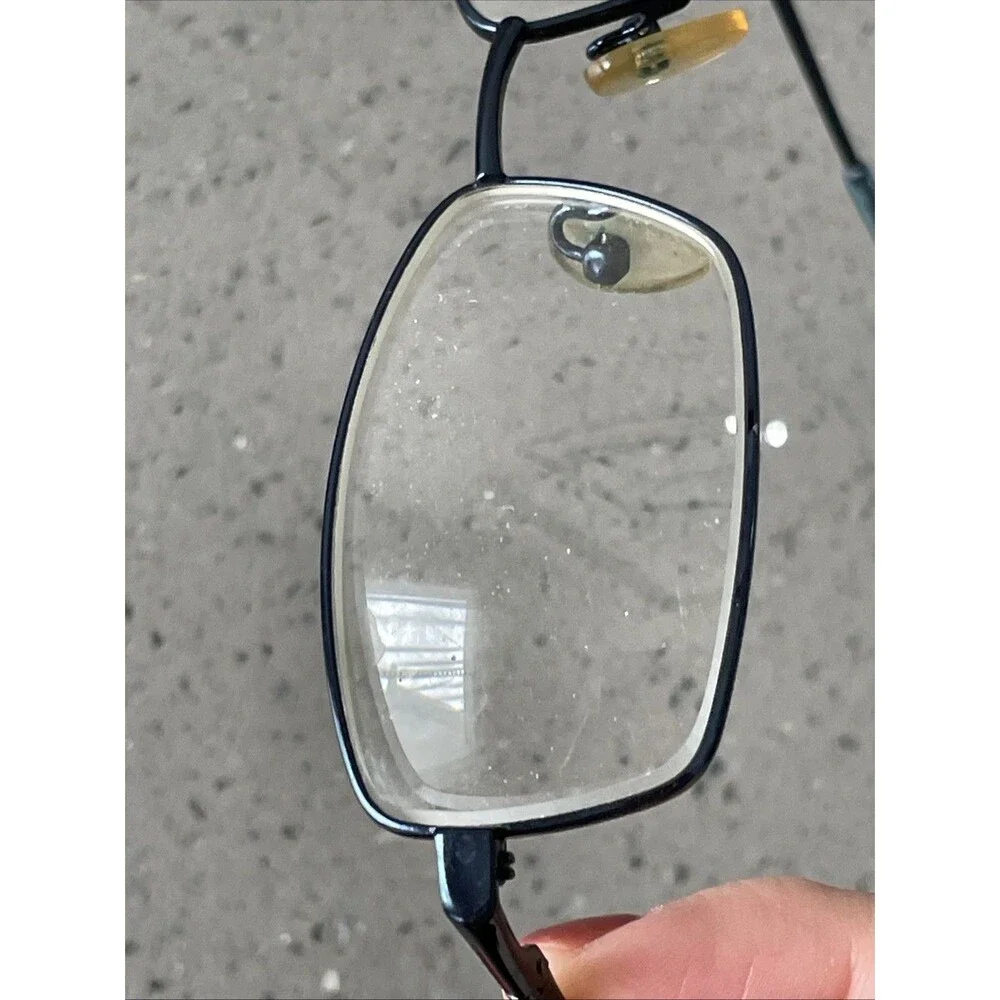 Unbranded WM1028 NV Navy Rectangle Full Rim 52-16-135 Eyeglasses Frames ONLY